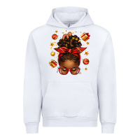 White christmas afro messy bun Urban Hoodie - texasbilliewilder