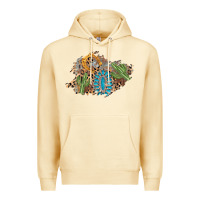 Pina Colada horseshoe leopard gemstone cactus patch Premium Hoodie - AdoDesignShop