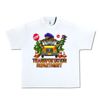 White transportation department Urban Heavy Tee - AdoDesignShop
