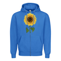 True Royal giganteus sunflower Zipper Hoodie - LillyAllenDesigns