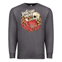 Charcoal Heather just one more chapter Premium Sweatshirt - MaliasSmallBusiness