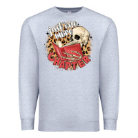 Heather Grey just one more chapter Premium Sweatshirt - MaliasSmallBusiness