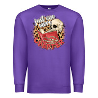 Purple just one more chapter Premium Sweatshirt - MaliasSmallBusiness