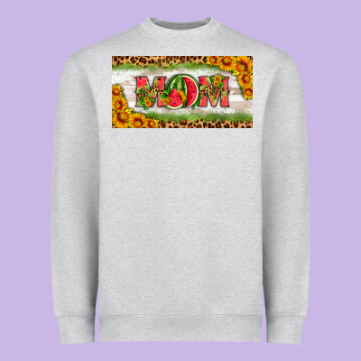 Watermelon Mom License Plate Heavyweight Sweatshirt Designed By Hra Design Shop