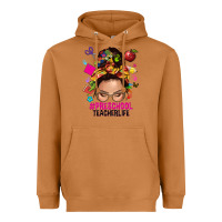 Meerkat preschool teacher life  messy bun Heavyweight Hoodie - NancyCooperArtShop