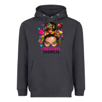 Smoke preschool teacher life  messy bun Heavyweight Hoodie - NancyCooperArtShop