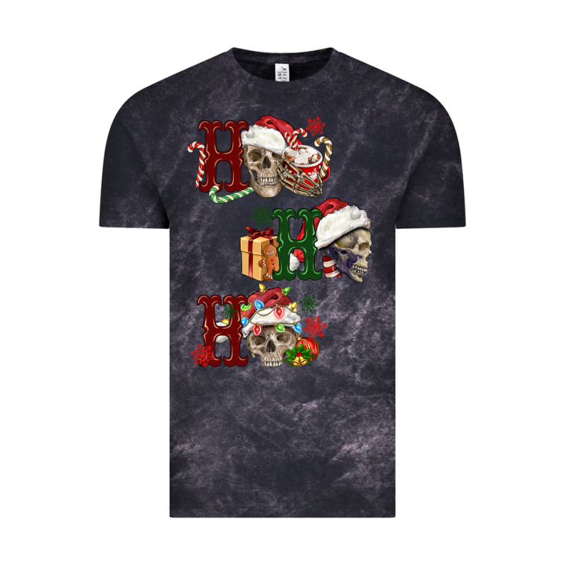 Ho Ho Ho Skull Vintage Tee by FaDigitalArtStudio | Teevron