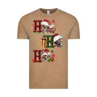Vintage Coffee ho ho ho skull Vintage Tee - FaDigitalArtStudio