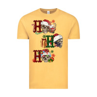 Vintage Mustard ho ho ho skull Vintage Tee - FaDigitalArtStudio