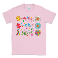 Bubblegum Pink It's Okay To Be Different Classic Tee - CowhideDigitalArt