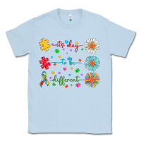 Dusty Blue It's Okay To Be Different Classic Tee - CowhideDigitalArt