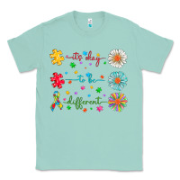 Seafoam It's Okay To Be Different Classic Tee - CowhideDigitalArt