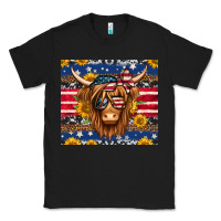Black 4th of july longhaired cow tumbler Classic Tee - Jasminsmagicworld