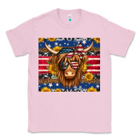 Bubblegum Pink 4th of july longhaired cow tumbler Classic Tee - Jasminsmagicworld