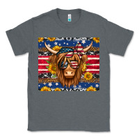 Charcoal Heather 4th of july longhaired cow tumbler Classic Tee - Jasminsmagicworld