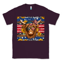 4th Of July Longhaired Cow Tumbler Classic Tee | Teevron