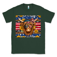 Sports Green 4th of july longhaired cow tumbler Classic Tee - Jasminsmagicworld