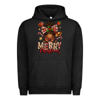 Pigment Black merry christmas afro messy bun Urban Hoodie - texasbilliewilder