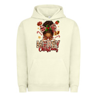 Pigment Pistachio merry christmas afro messy bun Urban Hoodie - texasbilliewilder