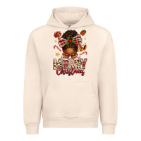 Sandshell merry christmas afro messy bun Urban Hoodie - texasbilliewilder
