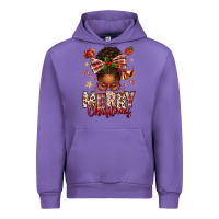 Tulip merry christmas afro messy bun Urban Hoodie - texasbilliewilder