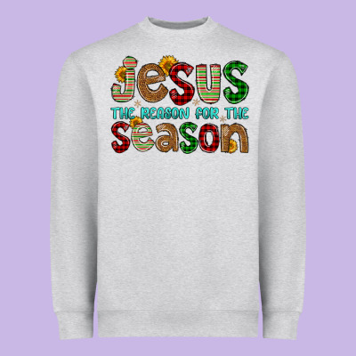 Jesus The Reason For The Season Heavyweight Sweatshirt Designed By Fadigitalartstudio