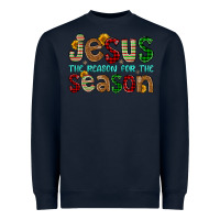 Navy jesus the reason for the season Heavyweight Sweatshirt - FaDigitalArtStudio