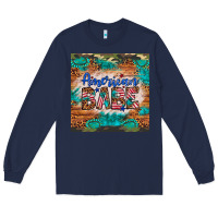 Navy american babe Long Sleeve Tee - Artiststas