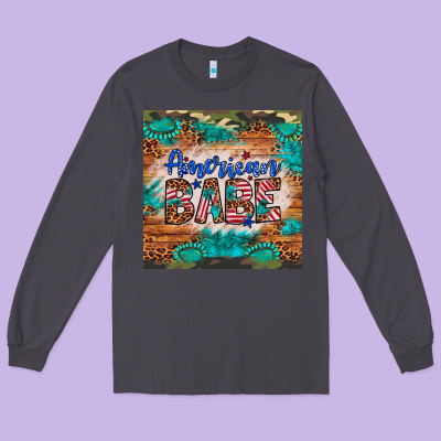 American Babe Long Sleeve Tee Designed By Artiststas