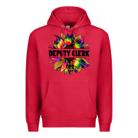 Cardinal deputy clerk tie dye sunflower Premium Hoodie - Jasminsmagicworld