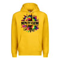 Lemon deputy clerk tie dye sunflower Premium Hoodie - Jasminsmagicworld