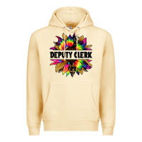 Pina Colada deputy clerk tie dye sunflower Premium Hoodie - Jasminsmagicworld