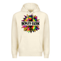 Sandshell deputy clerk tie dye sunflower Premium Hoodie - Jasminsmagicworld