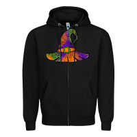 Black Spider Web Witch Hat Zipper Hoodie - Jasminsmagicworld