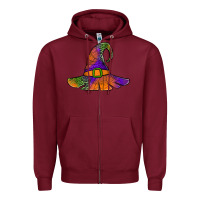 Burgundy Spider Web Witch Hat Zipper Hoodie - Jasminsmagicworld