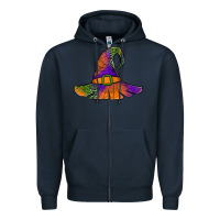 Navy Spider Web Witch Hat Zipper Hoodie - Jasminsmagicworld