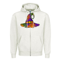 Oatmeal Heather Spider Web Witch Hat Zipper Hoodie - Jasminsmagicworld