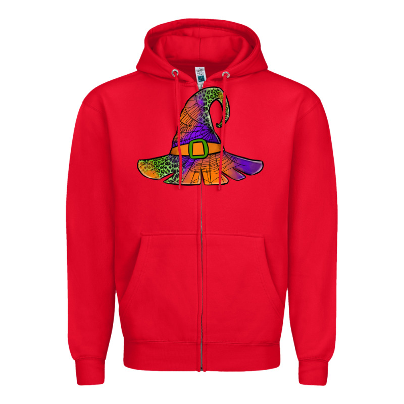 Spider Web Witch Hat Zipper Hoodie by Jasminsmagicworld | Teevron