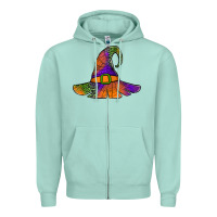 Seafoam Spider Web Witch Hat Zipper Hoodie - Jasminsmagicworld