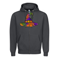 Smoke Spider Web Witch Hat Zipper Hoodie - Jasminsmagicworld