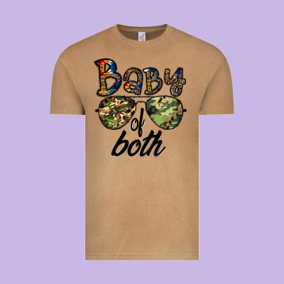Baby Of Both Vintage Tee Designed By Cowhidedigitalart