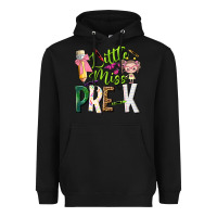 Black little miss pre k Heavyweight Hoodie - NancyCooperArtShop