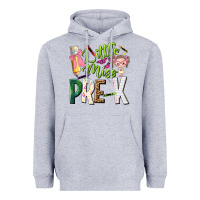 Heather Grey little miss pre k Heavyweight Hoodie - NancyCooperArtShop