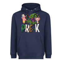 Navy little miss pre k Heavyweight Hoodie - NancyCooperArtShop