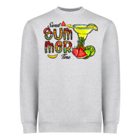 Heather Grey sweet summer time Heavyweight Sweatshirt - CowhideDigitalArt