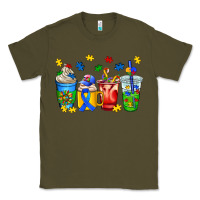 Army Green autism coffee cup Classic Tee - AdoDesignShop