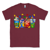 Burgundy autism coffee cup Classic Tee - AdoDesignShop