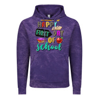 Cloud Purple happy first day of school Vintage Hoodie - Zillion Design Studio