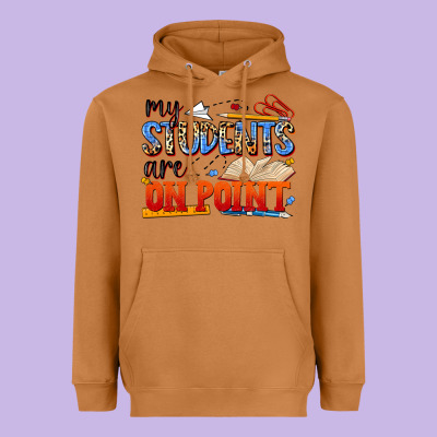 My Students Are On Point Heavyweight Hoodie Designed By Nancycooperartshop