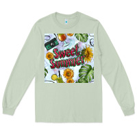 Matcha sweet summer seamless pattern Long Sleeve Tee - BundleAndBundleShop
